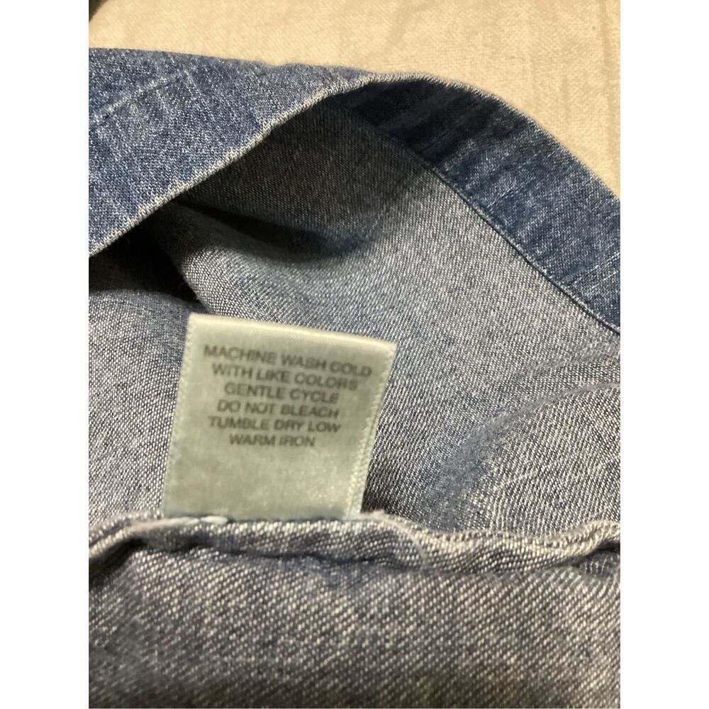 Christopher & Banks Denim Sleeveless Maxi Dress L - Picture 7 of 9